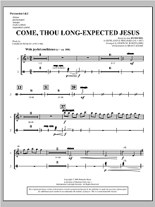 Come, Thou Long-Expected Jesus (from Carols For Choir And Congregation) - Percussion 1 & 2 
