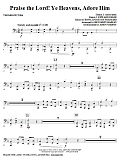 Praise The Lord! Ye Heavens, Adore Him - Trombone/Tuba