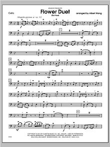 Flower Duet (Dui Hua) - Cello 