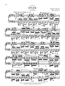 Etude in E Major, Op. 10, No. 3 