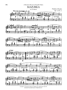 Mazurka in A minor, Op. 7, No. 2 