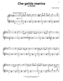 Che gelida manina from La Bohème 