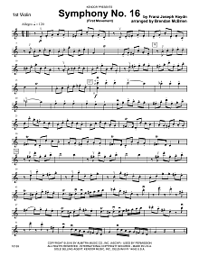 Symphony No. 16 (First Movement) - 1st Violin 