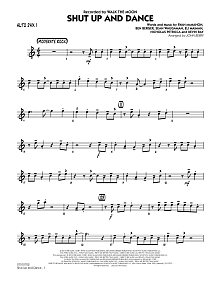 Shut Up and Dance - Alto Sax 1 