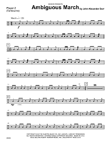 Ambiguous March - Percussion 2 