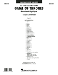 Game Of Thrones (Soundtrack Highlights) (arr. Jay Bocook) - Conductor Score (Full Score)