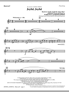 Joyful, Joyful - F Horn 
