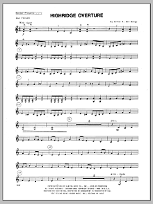 Highridge Overture - 2nd Violin 