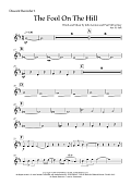 The Fool on the Hill (SAATB) (arr. Richard Salt) - Descant Recorder 1