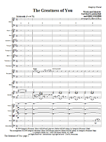 The Greatness Of You - Full Score 