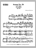 Sonata No. 26 In E-flat Major (les Adieux), Op. 81a