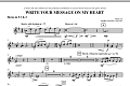 Write Your Message On My Heart - F Horn 1,2
