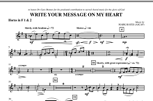 Write Your Message On My Heart - F Horn 1,2 