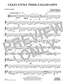 Crazy Little Thing Called Love (arr. Paul Murtha) - Bb Bass Clarinet 