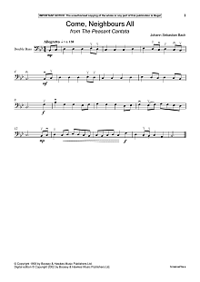 Come, Neighbours All (from The Peasant Cantata) 