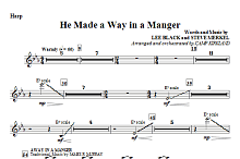 He Made A Way In A Manger - Harp 