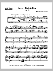 Bagatelles (7), Op. 33 