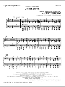 Joyful, Joyful - Keyboard String Reduction 