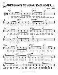 Fifty Ways To Leave Your Lover (High Voice)
