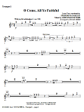 O Come, All Ye Faithful - Bb Trumpet 1