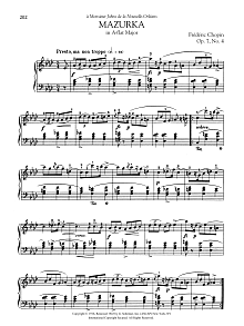 Mazurka in A-flat Major, Op. 7, No. 4 