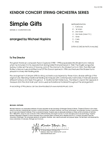 Simple Gifts - Full Score 
