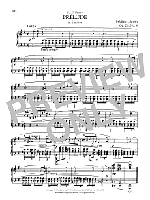 Prelude In E Minor, Op. 28, No. 4 