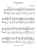 Prelude In B Major, Op. 32, No. 11