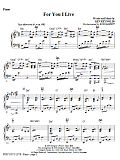 For You I Live - Violin 1
