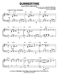 Summertime [Jazz version] (from Porgy and Bess) (arr. Brent Edstrom)