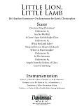 Little Lion, Little Lamb - Full Score