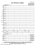 For All You've Done - Full Score