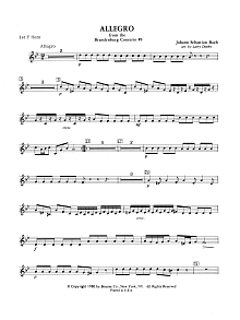 Allegro from Brandenburg Concerto No. 3 - 1st F Horn 