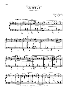 Mazurka in A-flat Major, Op. 24, No. 3 