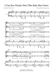 I Can See Clearly Now (The Rain Has Gone) (arr. Tim Allen) - Full Score 