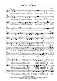 Fields Of Gold (arr. Wendy Sergeant) 