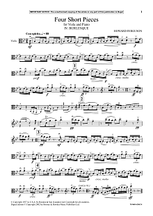 IV. Burlesque (from Four Short Pieces For Viola And Piano) 