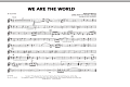 We Are The World - Eb Alto Sax