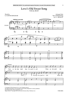 Love's Old Sweet Song 