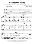 A Thousand Years (arr. Phillip Keveren)