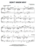 Don't Know Why [Jazz version] (arr. Brent Edstrom)