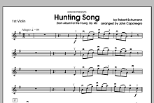 Hunting Song (from Album For The Young, Op. 68) - Violin 1 