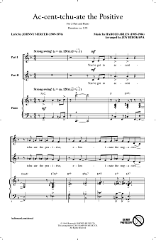 Ac-cent-tchu-ate The Positive (arr. Joy Hirokawa) 