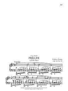 Prélude in B-flat Major, Op. 28, No. 21 