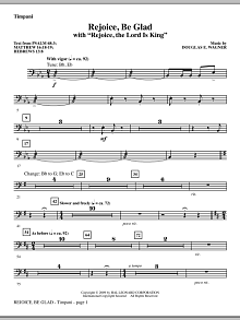 Rejoice, Be Glad! (with Rejoice, The Lord Is King) - Timpani 