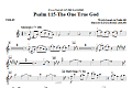 Psalm 115: The One True God - Violin