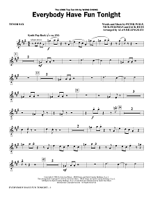 Everybody Have Fun Tonight (arr. Alan Billingsley) - Tenor Saxophone 