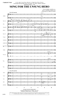 Song for the Unsung Hero - Full Score
