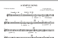 A Simple Song (from Mass) - Eb Baritone Saxophone