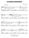 Acknowledgement (arr. Brent Edstrom)